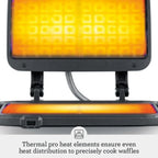 Breville BWM604BSS Smart Waffle Maker, 4 Slice, Acero Inoxidable Cepillado