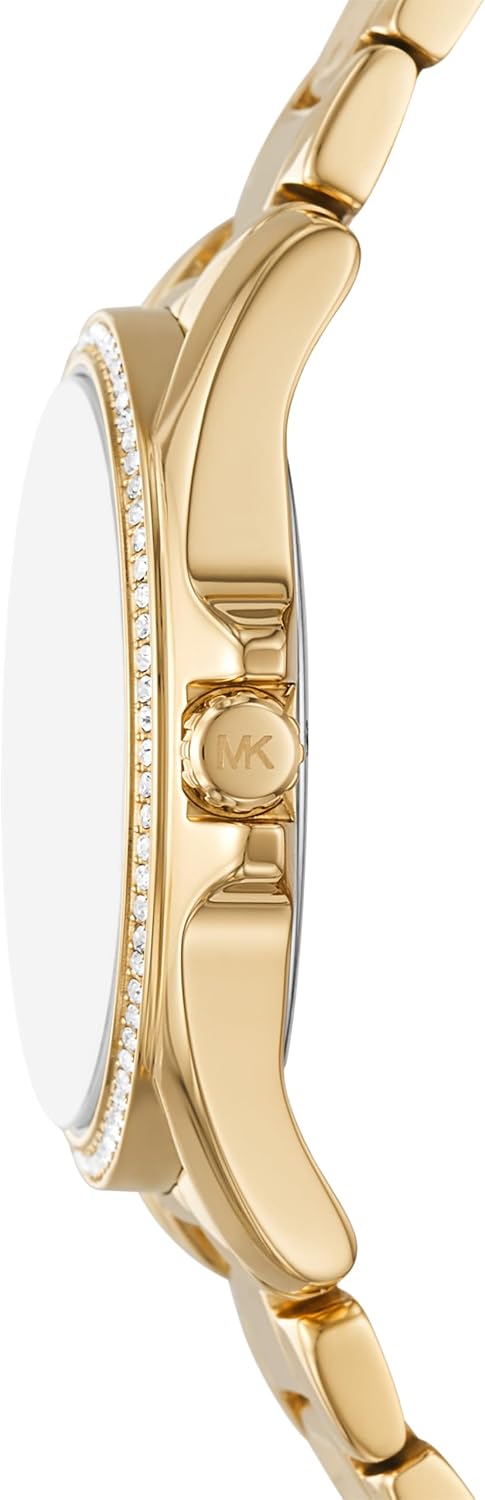 Reloj para mujer Michael Kors Kaycie, pulsera de acero inoxidable y pavé de cristales para mujer