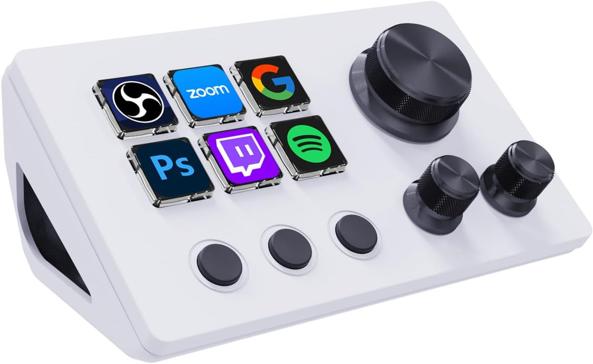 TreasLin VSDinside Stream Controller Deck Stream Dock con 12 Teclas Macro Personalizables para Activar Acciones en OBS Twitch YouTube para Creadores de Contenido de Streaming de Juegos Compatible con