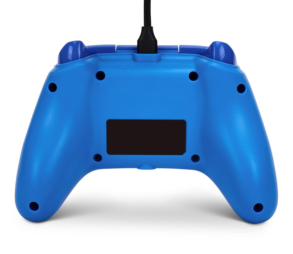 Mando con cable PowerA para Xbox Series X|S - azul, gamepad, controlador de videojuegos, compatible con Xbox One, Licenciado oficialmente