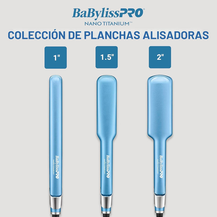 BabylissPRO Nano Titanium Ultra-Sleek Hair Straightener, Flat Iron...