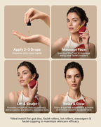 Aceite Gua Sha para cara, juego de regalo de masaje facial