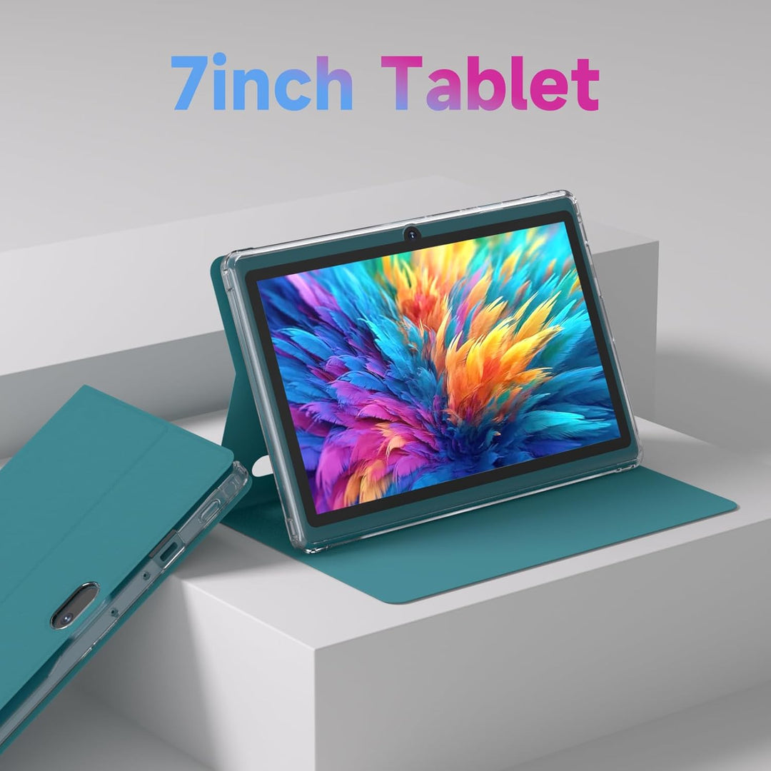 HOTTABLET Tablet Android 14.0 de 7 pulgadas con funda protectora, 8...