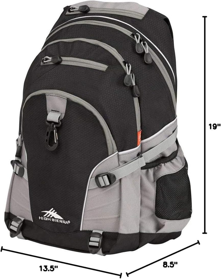 High Sierra, Negro\/Carbón, Tamaño único