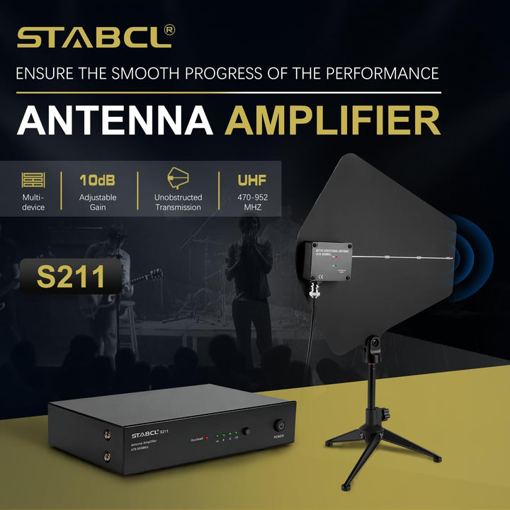 Paquete de sistema de distribución de antena UHF con estuche de tra...