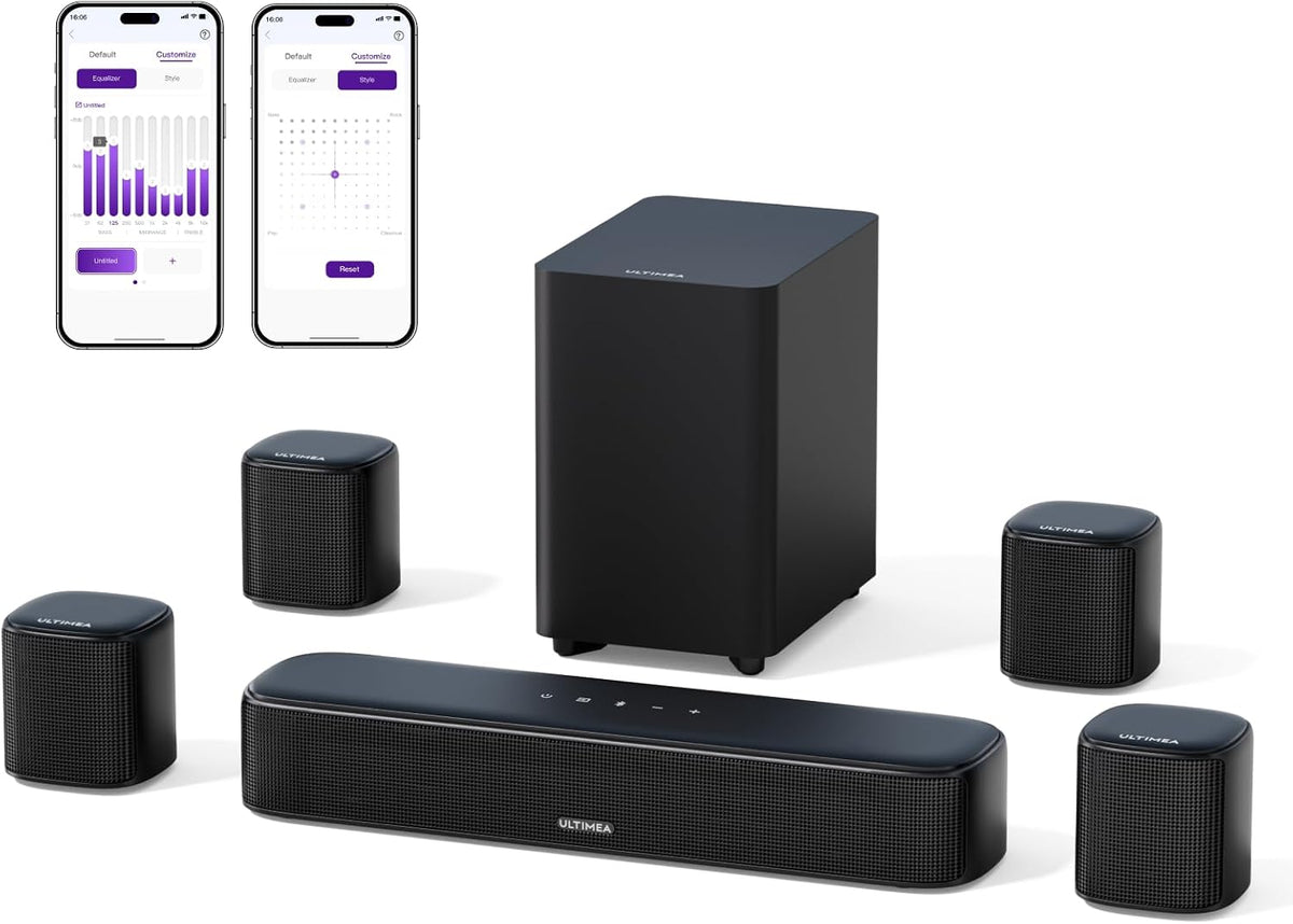 ULTIMEA 7.1ch Barra de Sonido con Subwoofer, Sistema Virtual Surround para Smart TV