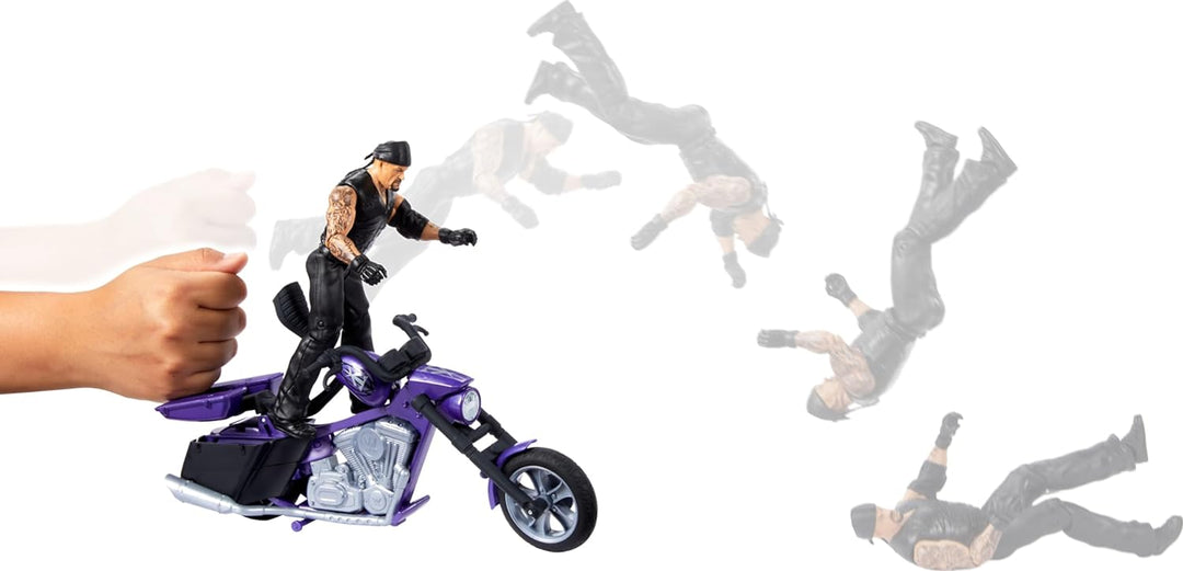 Mattel WWE Wrekkin' Slamcycle - Juego de vehículos y figuras co...