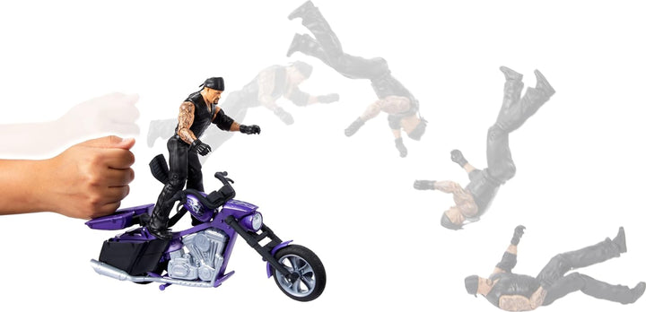 Mattel WWE Wrekkin' Slamcycle - Juego de vehículos y figuras co...