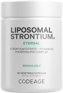 Codeage Suplemento de estroncio liposomal, citrato de estroncio, vi...