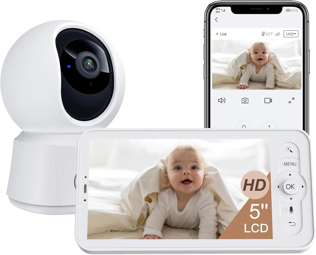 ARENTI Kit de monitor de cámara WiFi para bebé B2