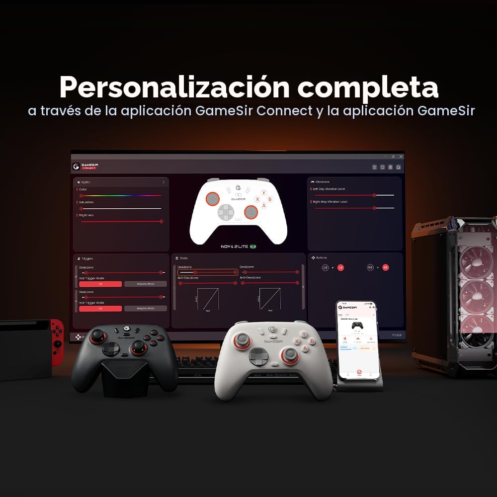 GameSir Nova Lite 2 Wireless PC Controller with Hall Effect Joystic...