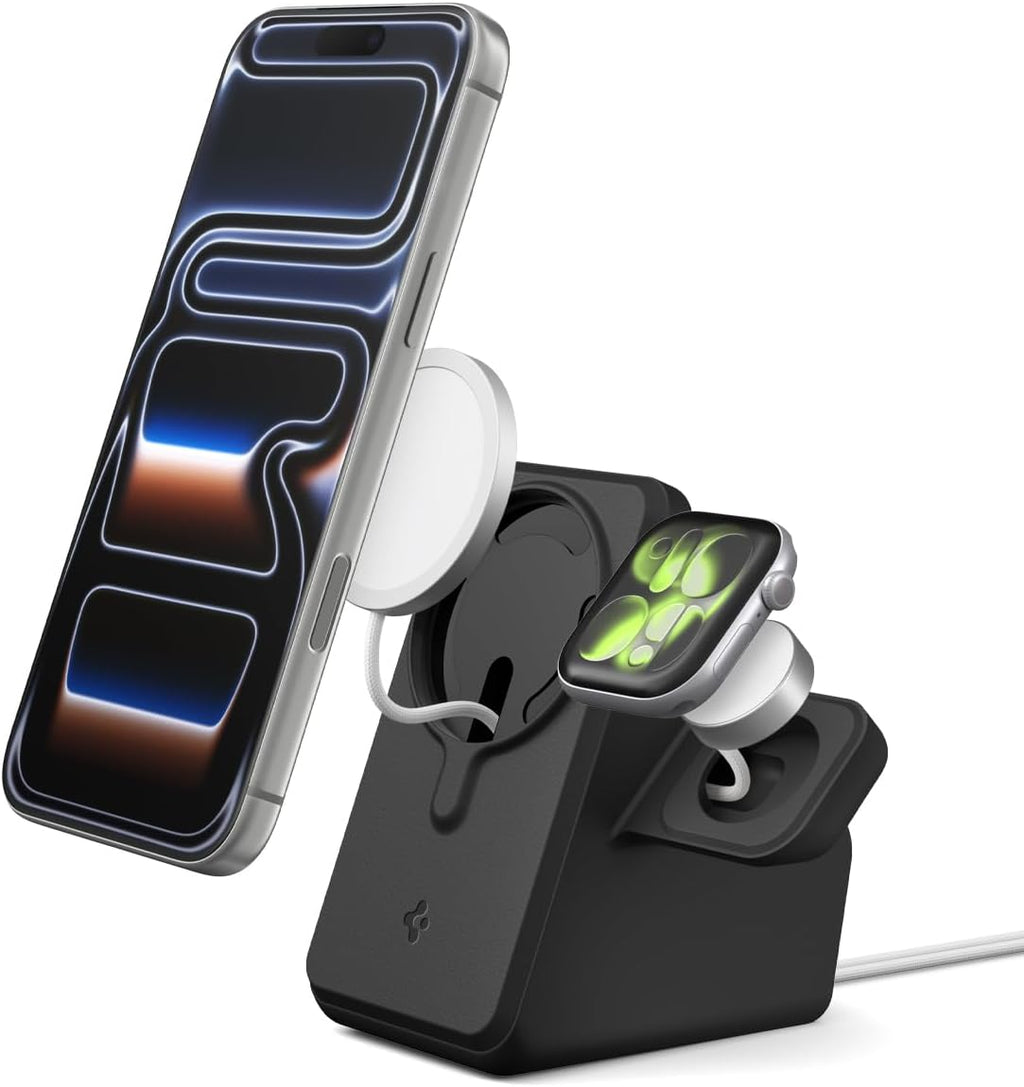Spigen para MagSafe (25W), funda con soporte para cargador de Apple Watch