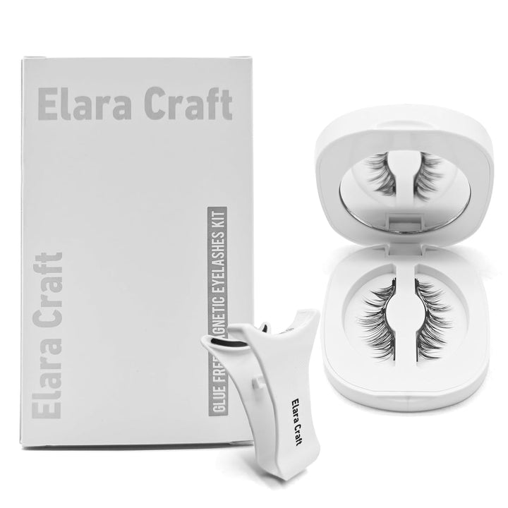 Elara Craft Pestañas magnéticas, pestañas magnéticas con aplicador,...