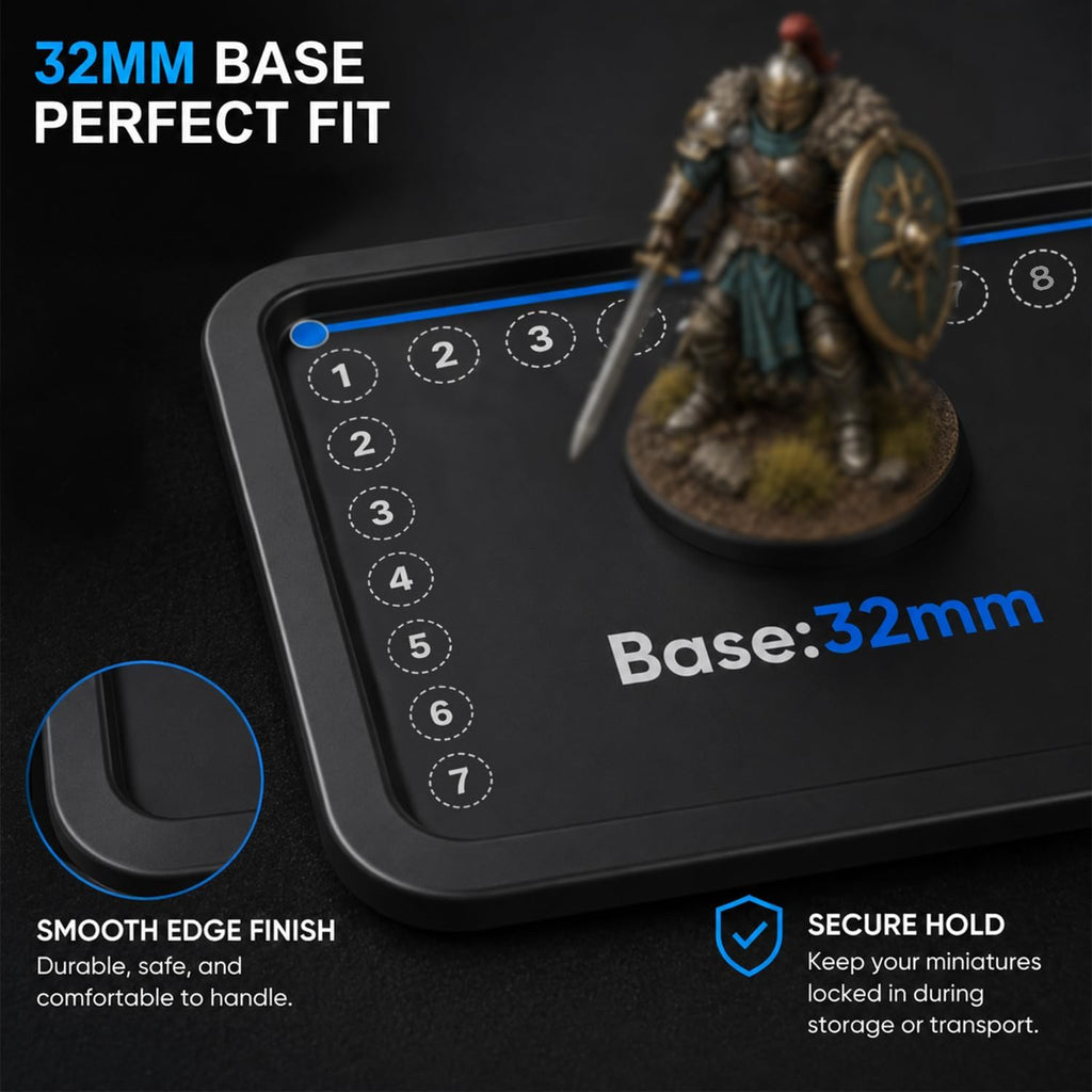 Estuche de transporte en miniatura Estuche de almacenamiento para miniaturas con 6 bandejas y 2 cerraduras
