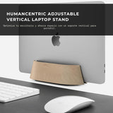 HumanCentric Soporte vertical para laptop en madera de arce, soport...