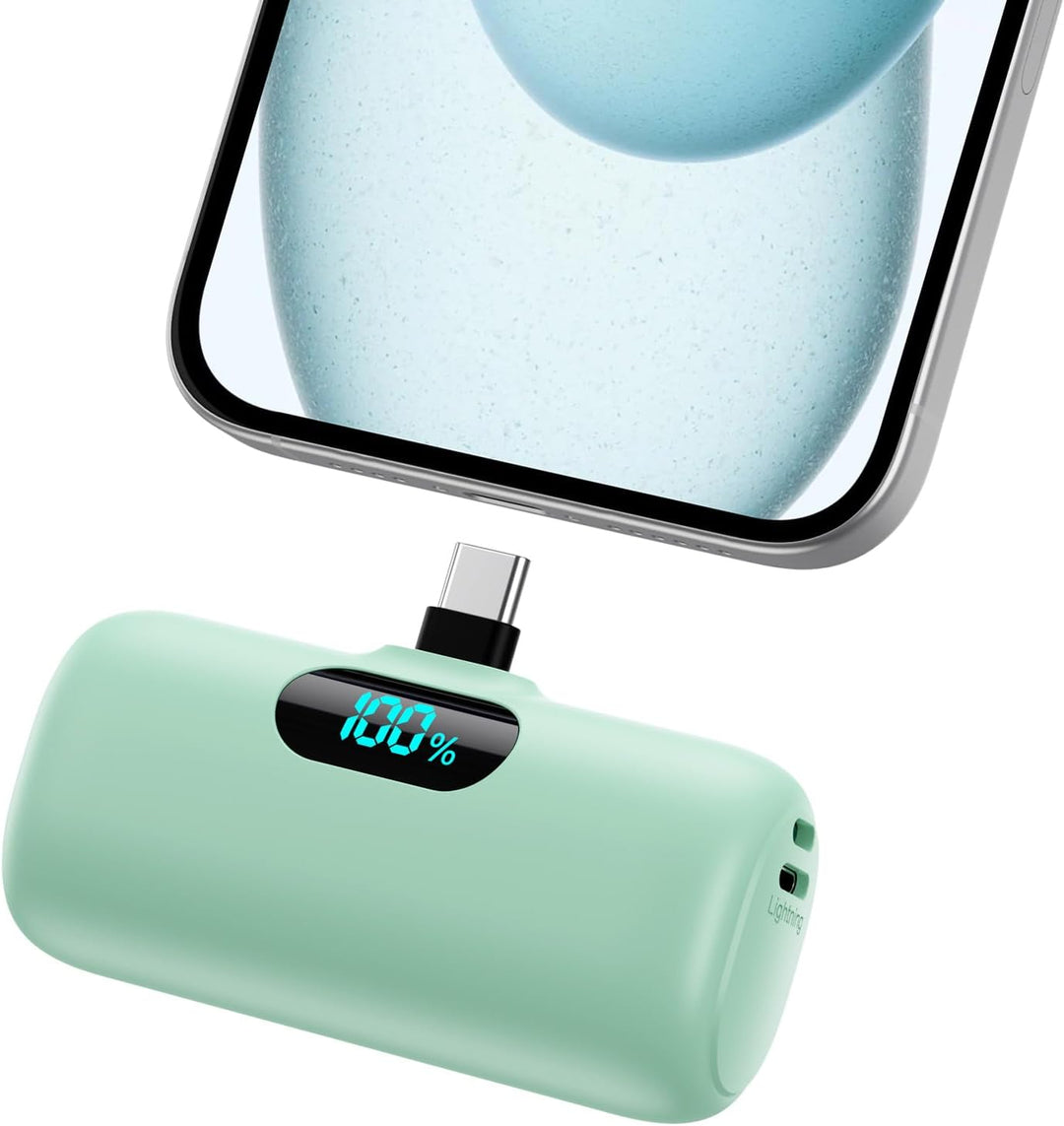 Mini Portable Charger USB C Power Bank,Upgraded 5000mAh PD Fast Cha...