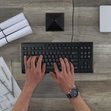 CHERRY Teclado Stream TKL con cable USB TenKeyLess versión compacta...