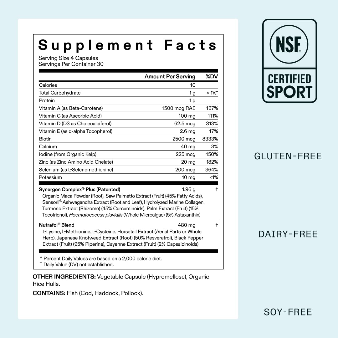 Nutrafol Suplementos para el Crecimiento del Cabello Women's Ba...