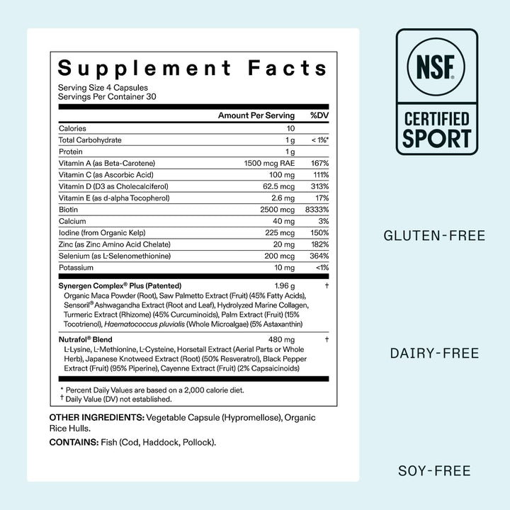 Nutrafol Suplementos para el Crecimiento del Cabello Women's Ba...