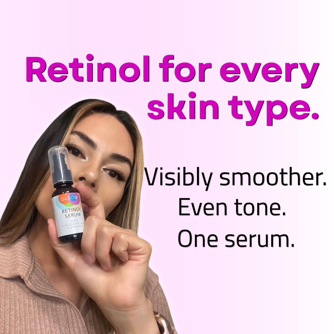 GLEOW Suero de Retinol para el Rostro con Ácido Hialurónico, el Ret...