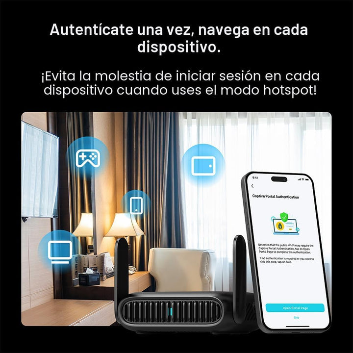 TP-Link BE3600 Wi-Fi 7 Router de viaje portátil TL-WR3602BE | Doble...