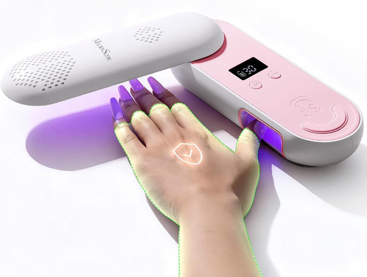 MelodySusie P-PLUS20F - Lámpara de uñas compacta inalámbrica con in...