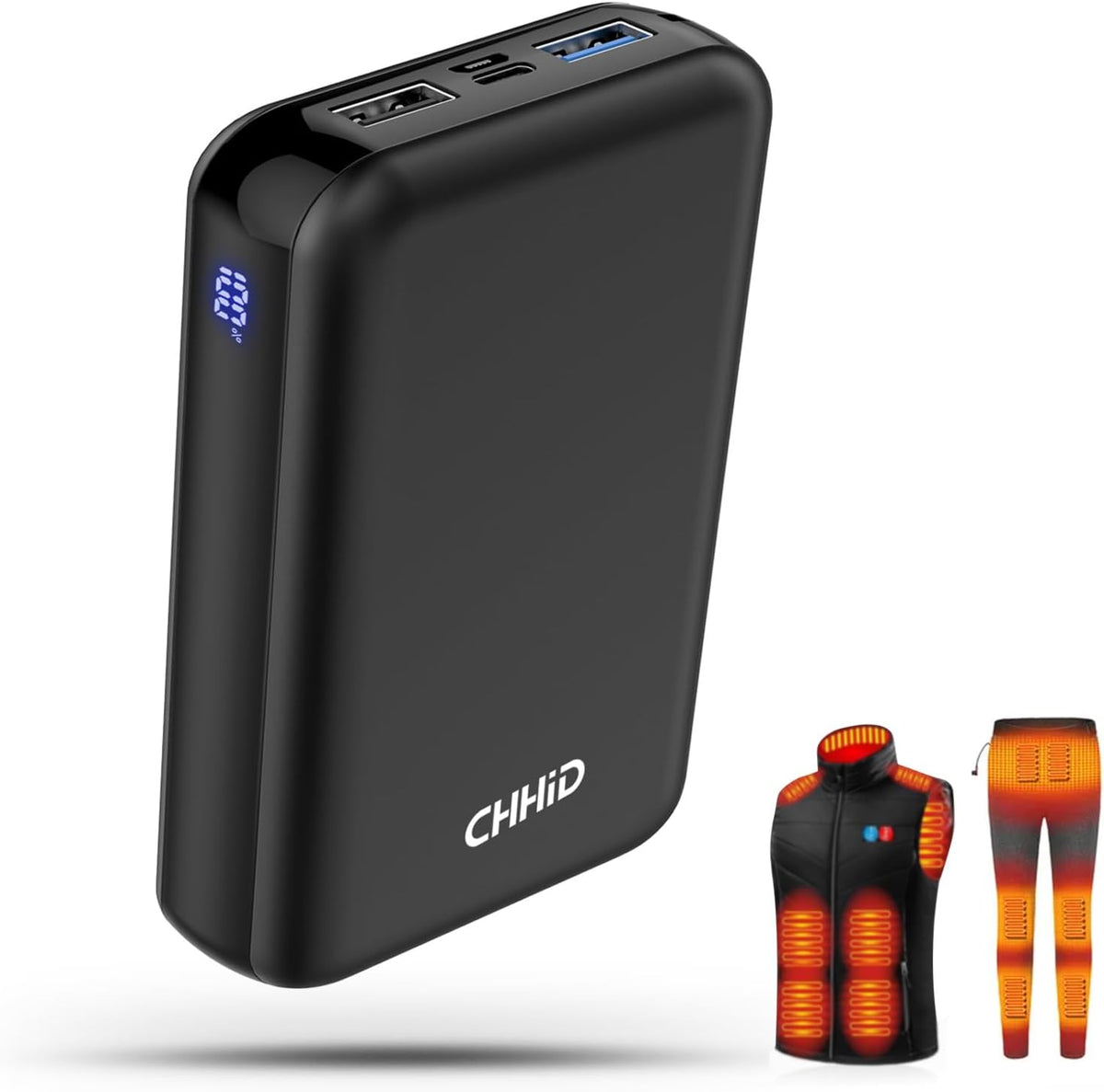 Banco de energía de bolsillo de 10000 mAh para chaqueta térmica