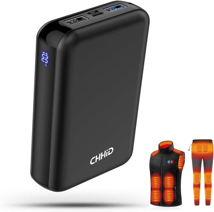 Banco de energía de bolsillo de 10000 mAh para chaqueta térmica, pa...