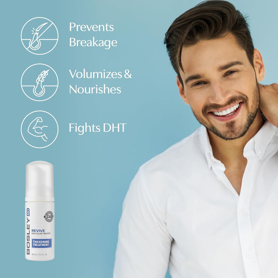 Tratamiento para engrosar el cabello BosleyMD, Tratamiento espumoso...