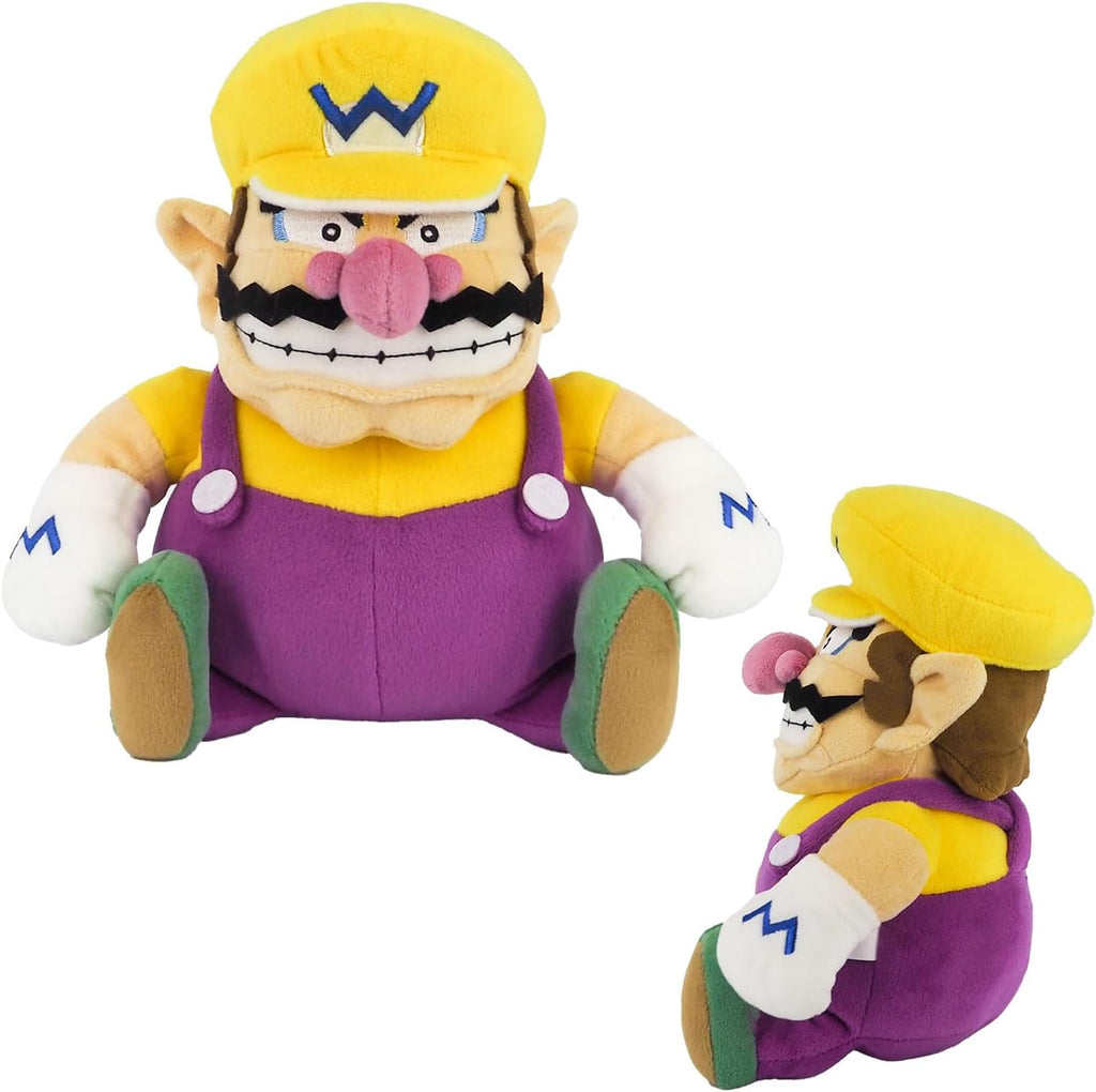 Sanei All Star Collection - Peluche Wario de 10 pulgadas, tamaño pequeño