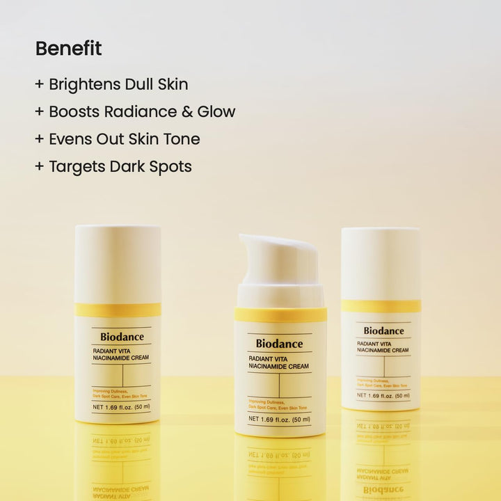BIODANCE Radiant Vita Crema de niacinamida, iluminadora, corrección...