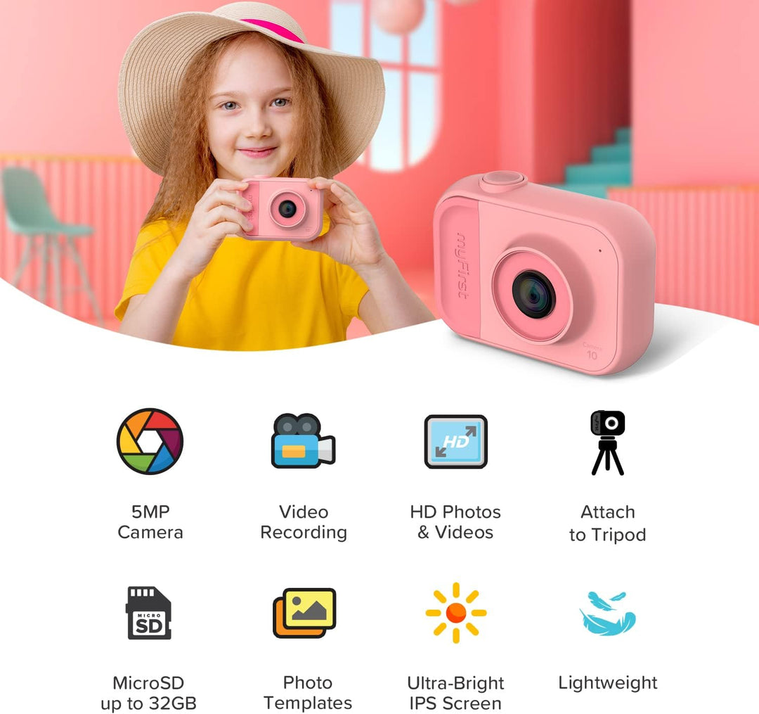 myFirst Camera 10 - Mini cámara digital para niños y niñas con dise...