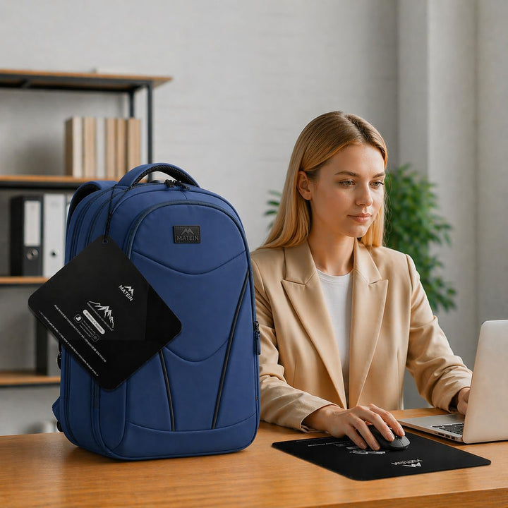 MATEIN HER Mochila de trabajo para laptop con compartimento para al...