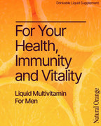 BeMe Multivitaminas líquidas para hombres, sistema avanzado de sumi...