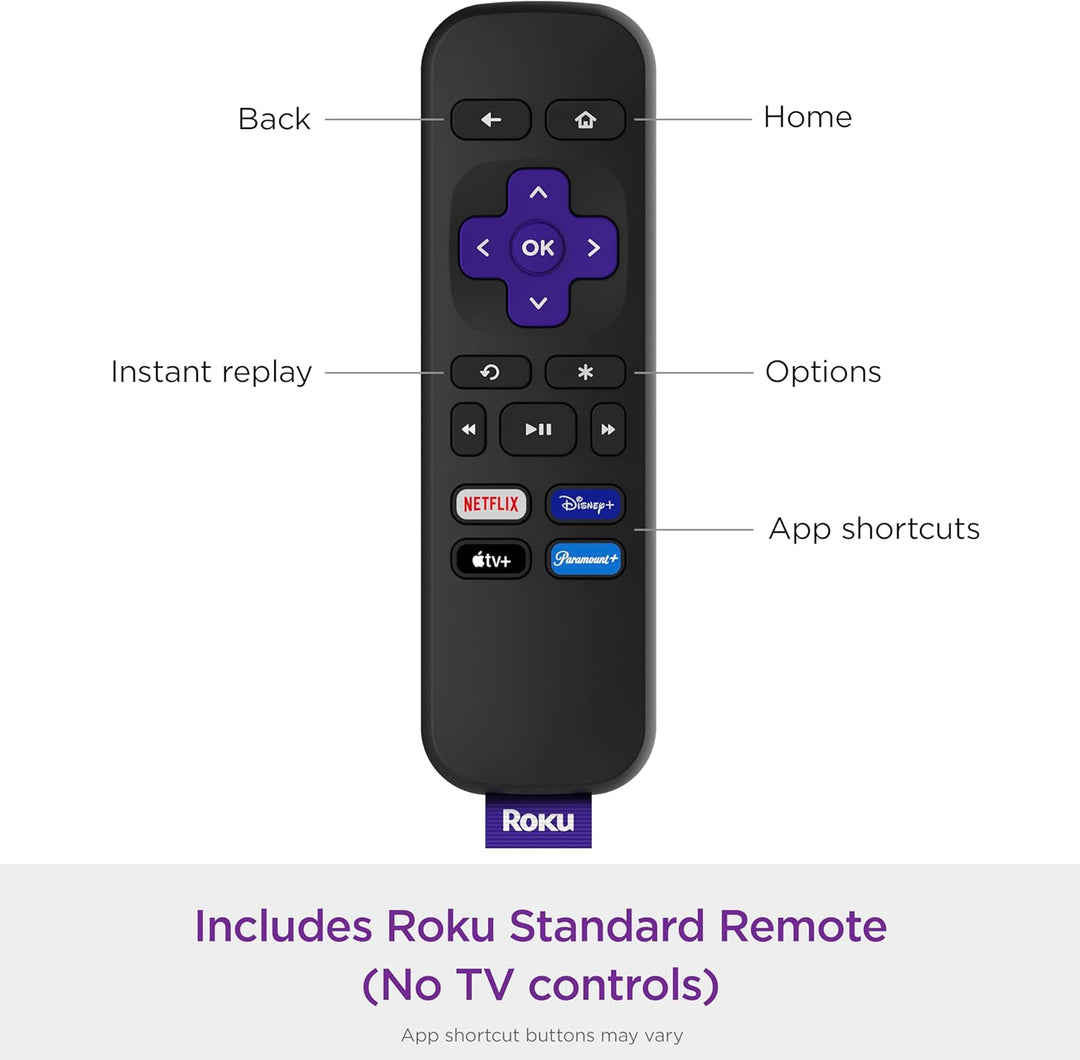 ROKU Express HD | Dispositivo con Cable HDMI, Control Remoto Simple, Configuración Guiada y Wi-Fi Rápido