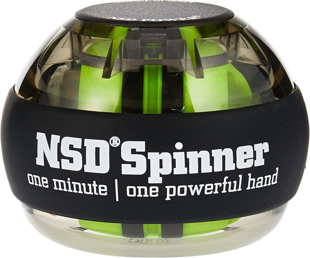 NSD Giroscopio de Arranque Manual con Empuje del Pulgar – Hasta 15,000-18,000 RPM Fortalecedor de Mano y Muñeca Premium y Duradero para Entrenamiento de Fuerza de Agarreh, Ejercicio de Antebrazo y Alivio del Dolor