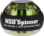 NSD Giroscopio de Arranque Manual con Empuje del Pulgar – Hasta 15,000-18,000 RPM Fortalecedor de Mano y Muñeca Premium y Duradero para Entrenamiento de Fuerza de Agarreh, Ejercicio de Antebrazo y Alivio del Dolor