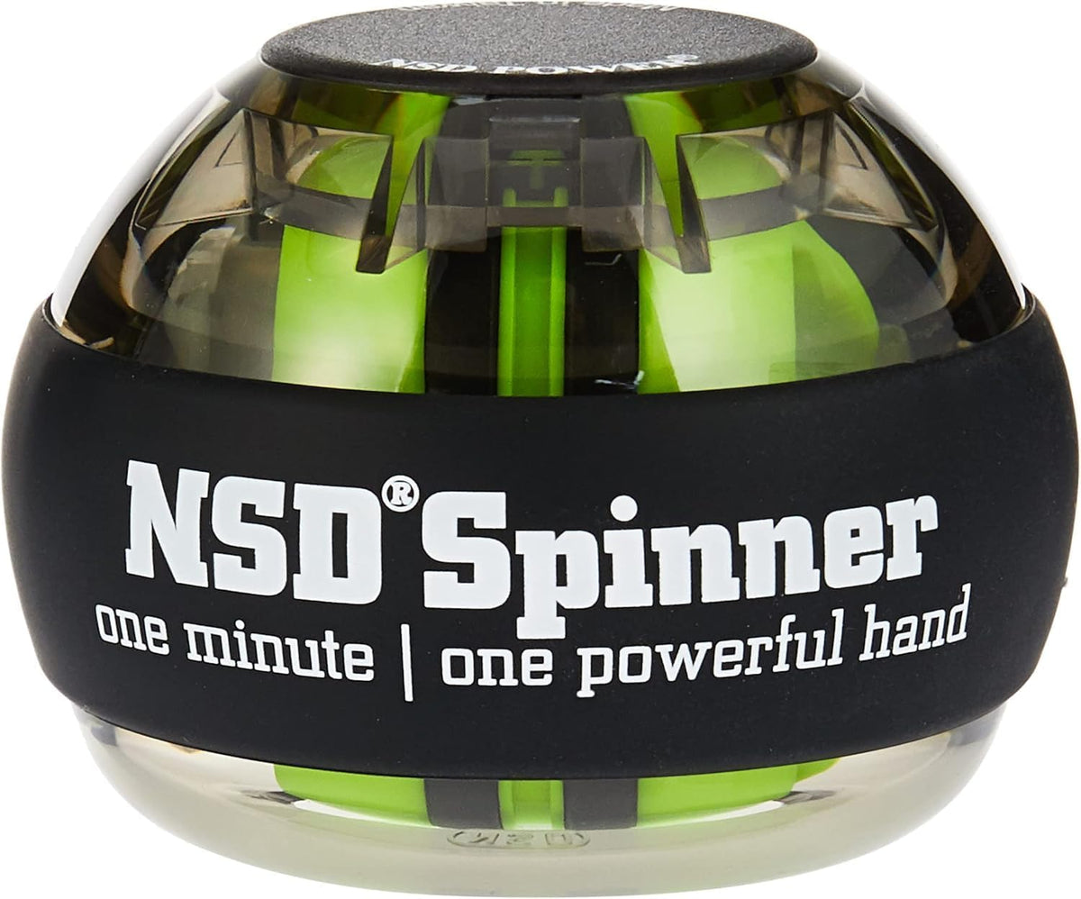 NSD Giroscopio de Arranque Manual con Empuje del Pulgar – Hasta 15,000-18,000 RPM Fortalecedor de Mano y Muñeca Premium y Duradero para Entrenamiento de Fuerza de Agarreh, Ejercicio de Antebrazo y Alivio del Dolor