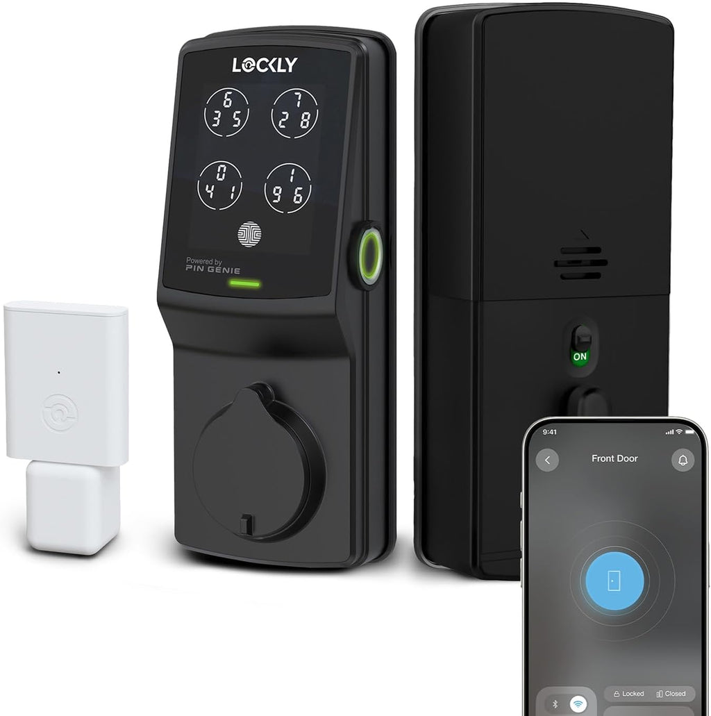 Lockly Cerradura de cerrojo inteligente Secure Pro con concentrador WiFi