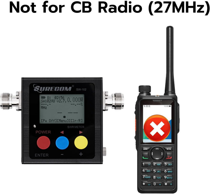 Mcbazel Surecom SW-102 Digital VHF/UHF 125-525Mhz Medidor