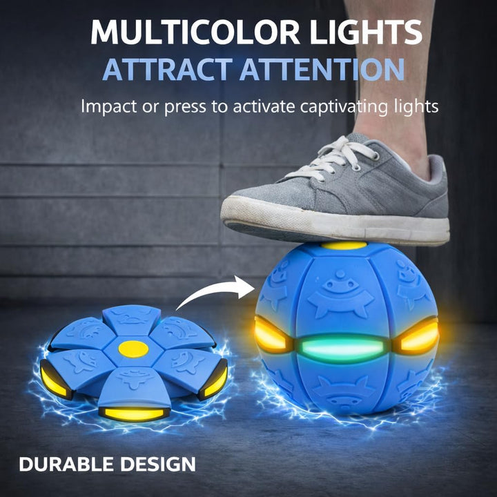 LETIAFINE 2 bolas mágicas de doble forma con 6 luces LED, bola emer...