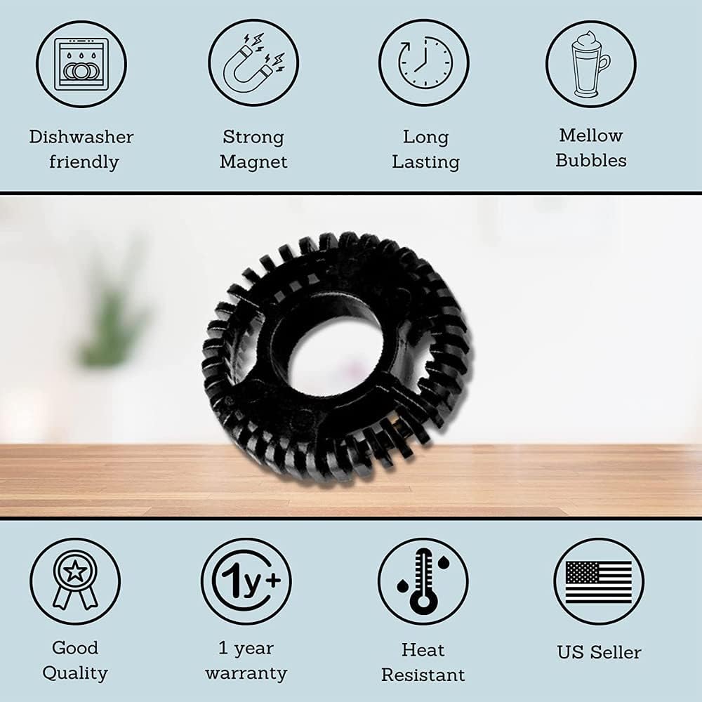 ZCZQC Accesorios de la máquina de café Batidor negro del