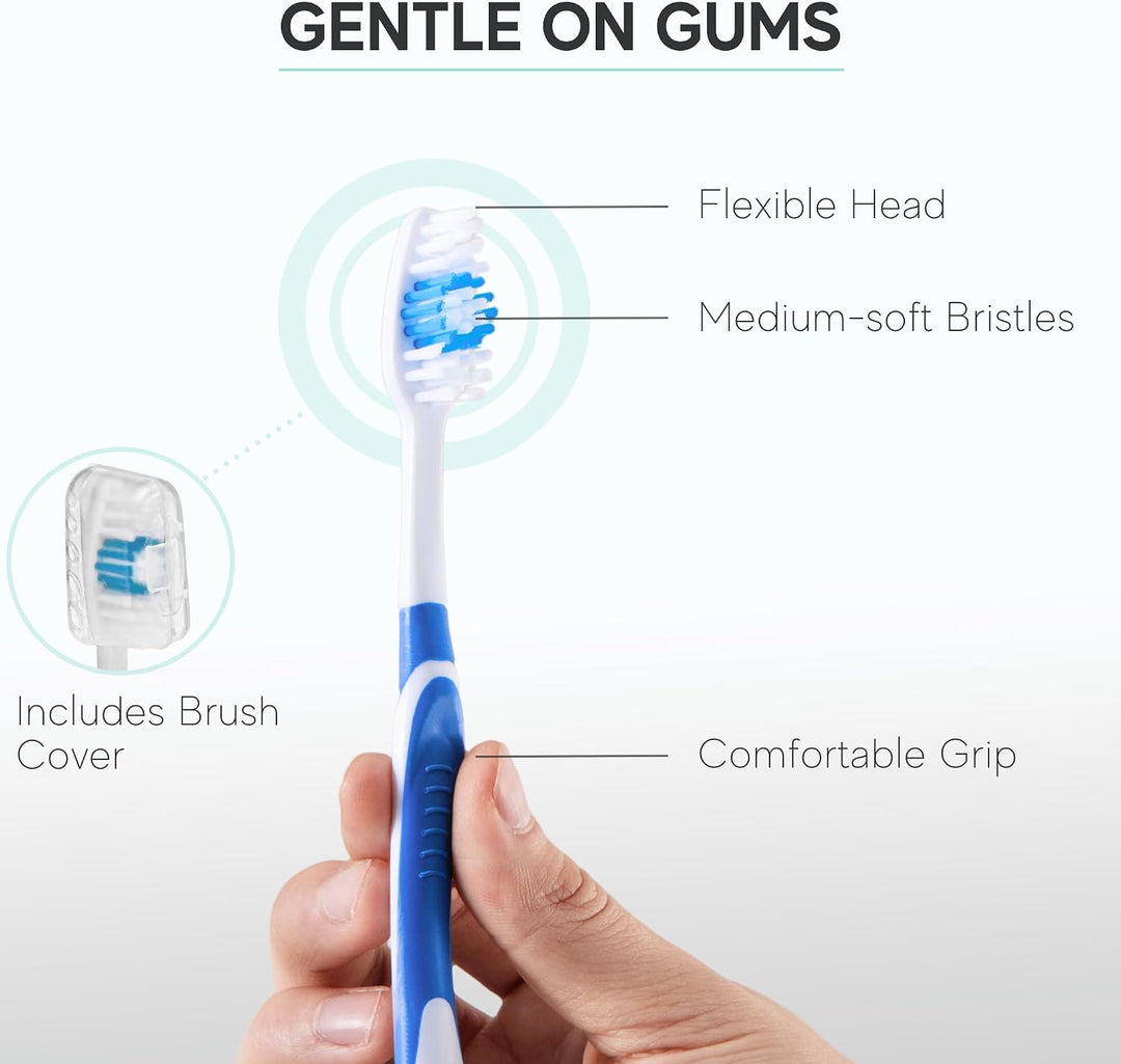 Paquete de 4 cepillos de dientes para adultos \u2013 Cepillos de di...