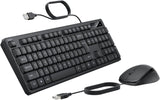 Belkin Combo de teclado y mouse con cable, diseño de EE. UU | Conex...