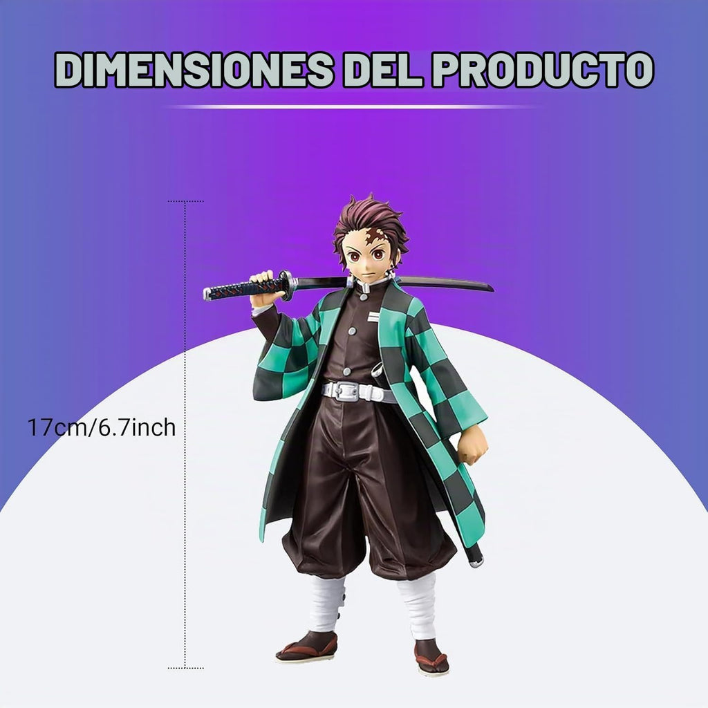 Demon - Juego de figuras de anime, personajes de 6.9 pulgadas para fanáticos del anime y niños (6 piezas)