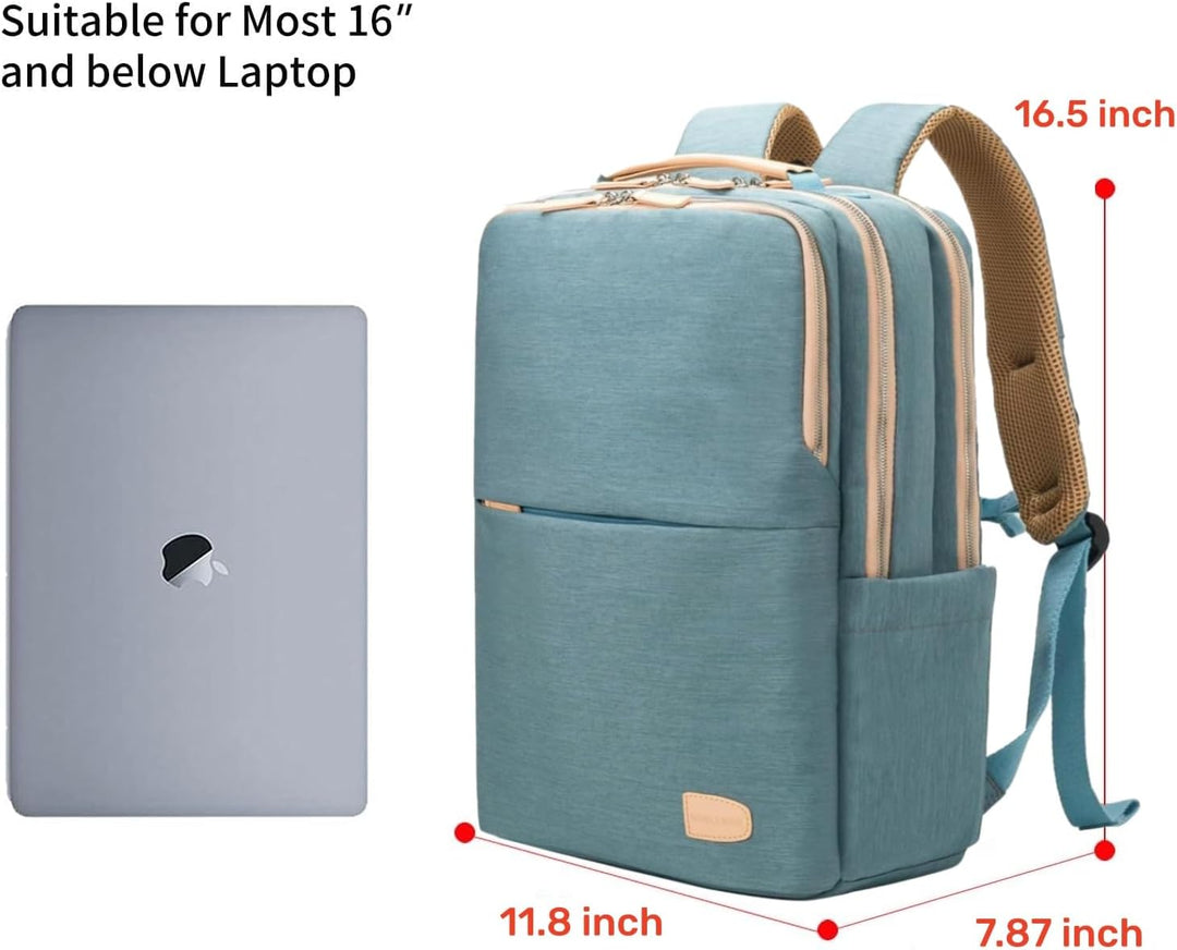 Nobleman - Mochila para portátil de viaje para hombres, resistente...