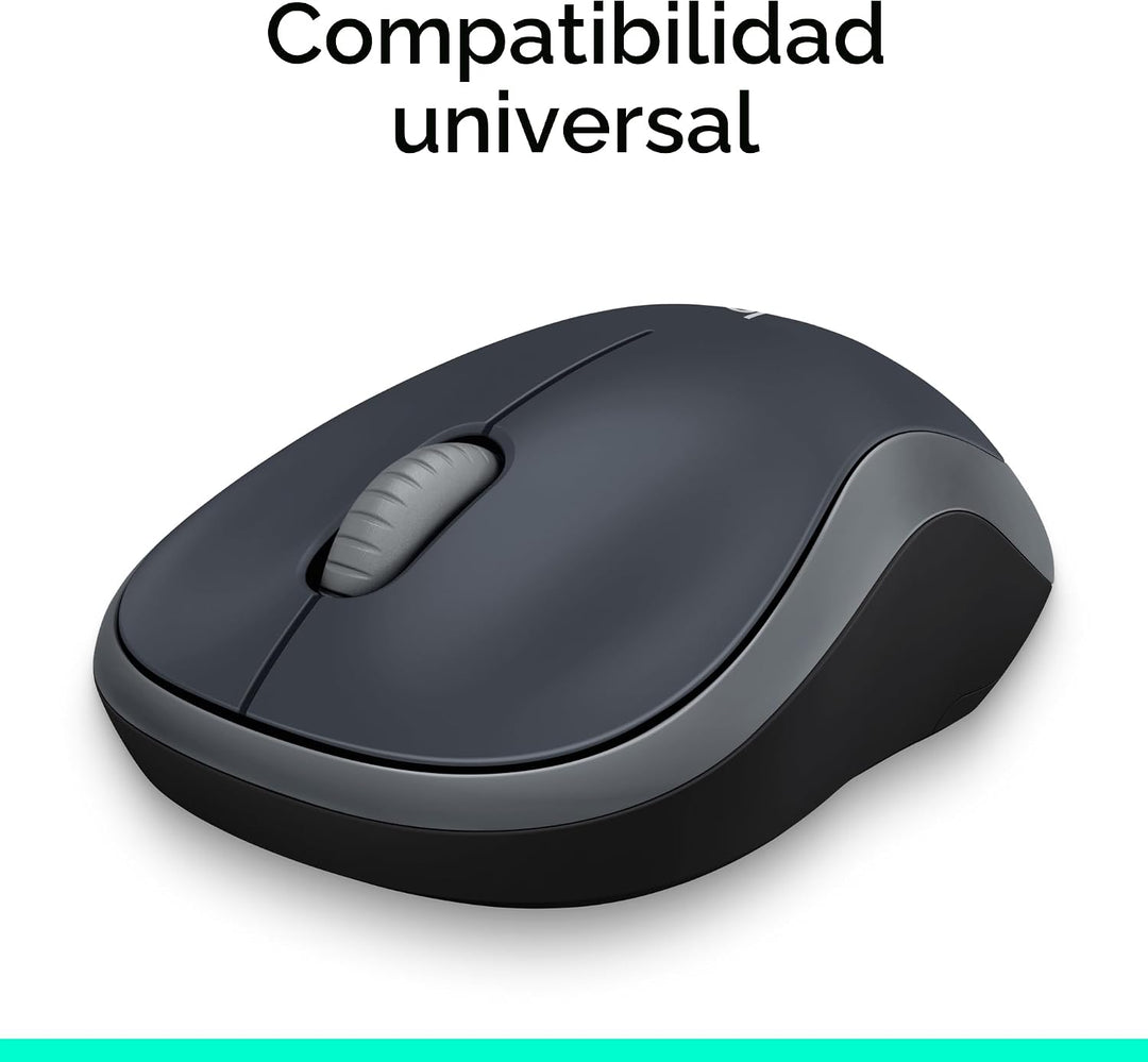 Logitech Mouse inalámbrico M185, 2.4 GHz con mini receptor USB, dur...