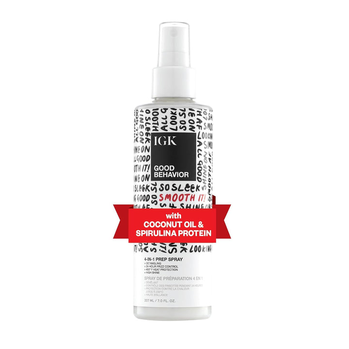 IGK GOOD BEHAVIOR Spray Preparador 4 en 1 | Deja en + Desenreda + P...