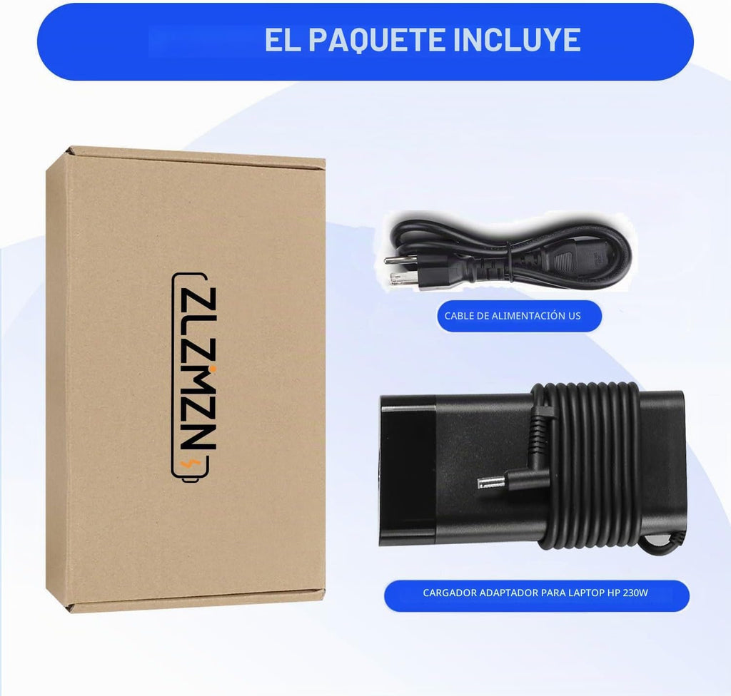 Cargador de portátil de CA delgado de 230 W para HP OMEN 15 16 15-en1013dx 15-ek1013dx 16-b1797nr 16-b1085nr 16-b0005dx 16-b0013dx 16-c0002dx 16-c0012dx ZZReservar Fury 16 Cable de alimentación G9 TPN-LA10 M41303-001 M35733-001