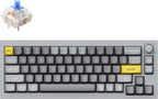 Keychron Q2 Teclado mecánico con cable 65% con perilla y RGB – Interruptor azul Gateron G Pro intercambiable en caliente, programable QMK/VIA, montaje de doble junta, cuerpo de aluminio para Mac